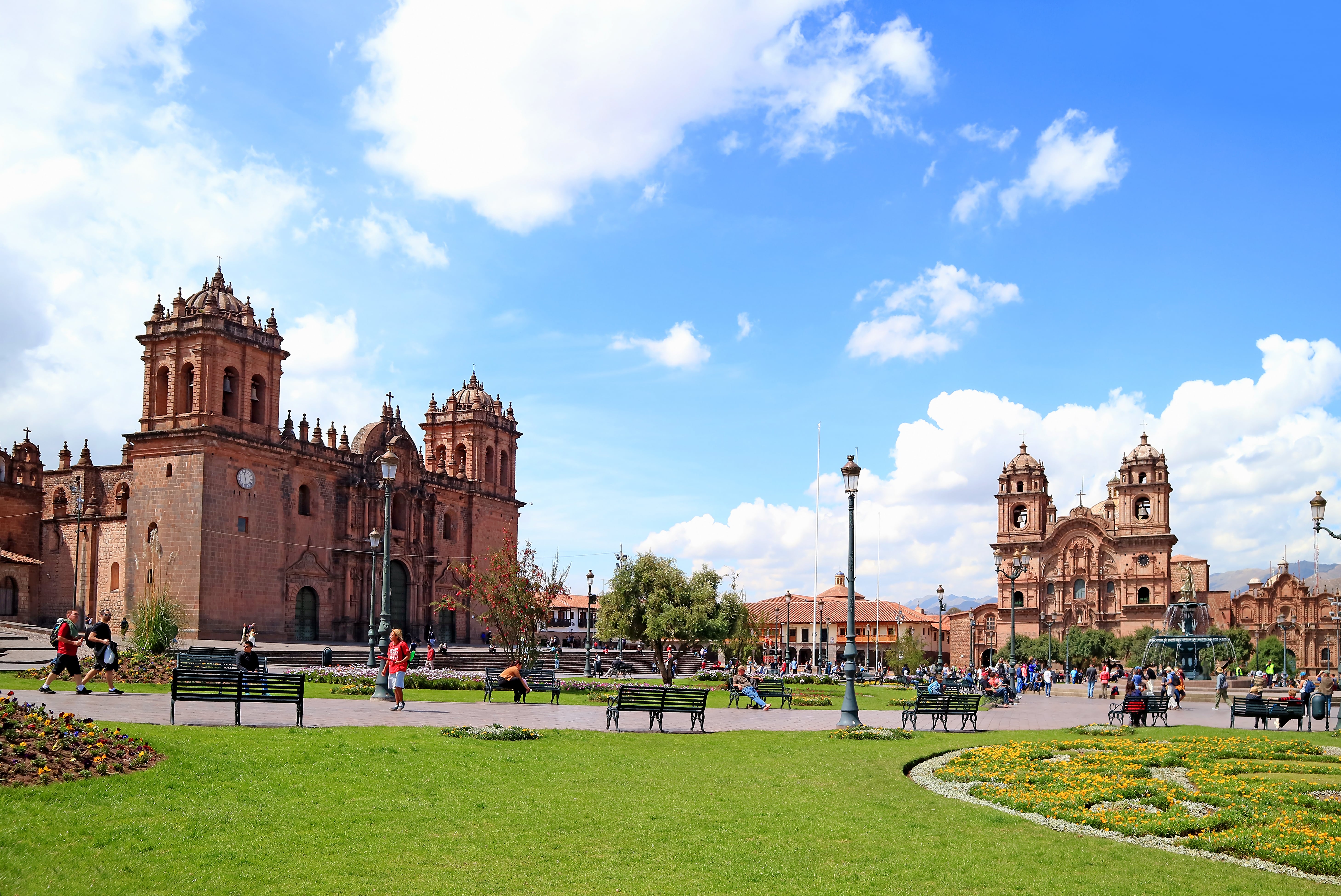 Foto da Catedral de Cusco, a igreja Iglesia de La Compania de Jesus, Peru
